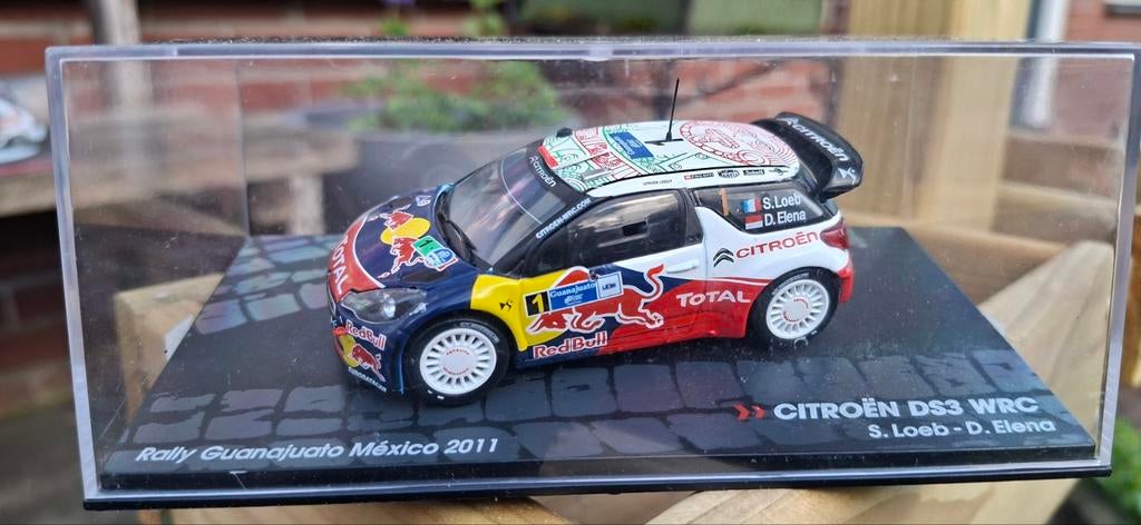 Citroën DS3 WRC Rally Guanajuato México 2011 model, Hobby en Vrije tijd, Modelauto's | 1:43, Auto, Overige merken, Ophalen of Verzenden