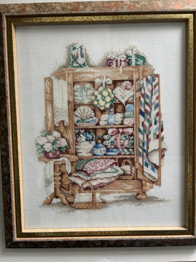 Geborduurde schilderijen, Ophalen, Gebruikt, Handborduren