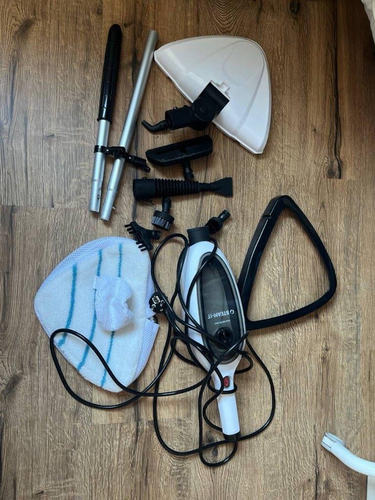 STEAM-IT stoomreiniger / kledingstomer met accessoires, Witgoed en Apparatuur, Stoomapparaten, Ophalen of Verzenden, Gebruikt