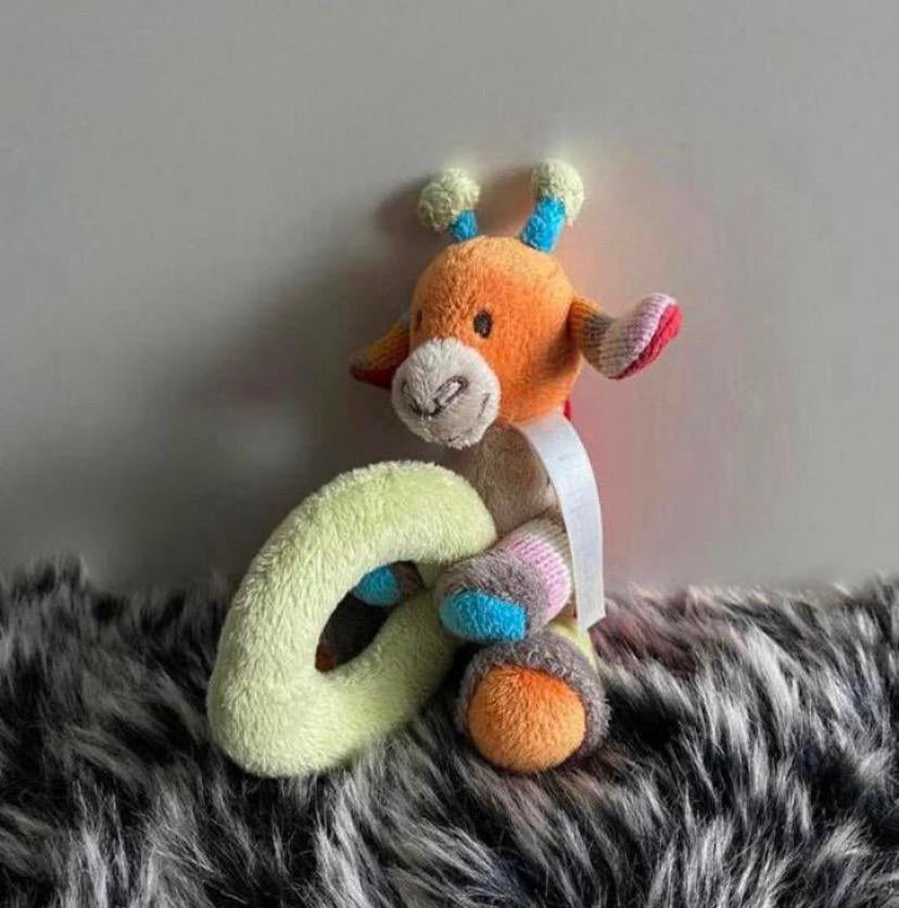 Rammelaar knuffel giraf happy horse, Verzenden, Zo goed als nieuw, Overige typen, Happy Horse