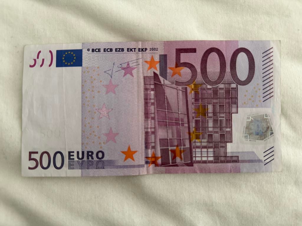 Biljet 500 euro, Ophalen of Verzenden, Overige landen, 500 euro, Los biljet
