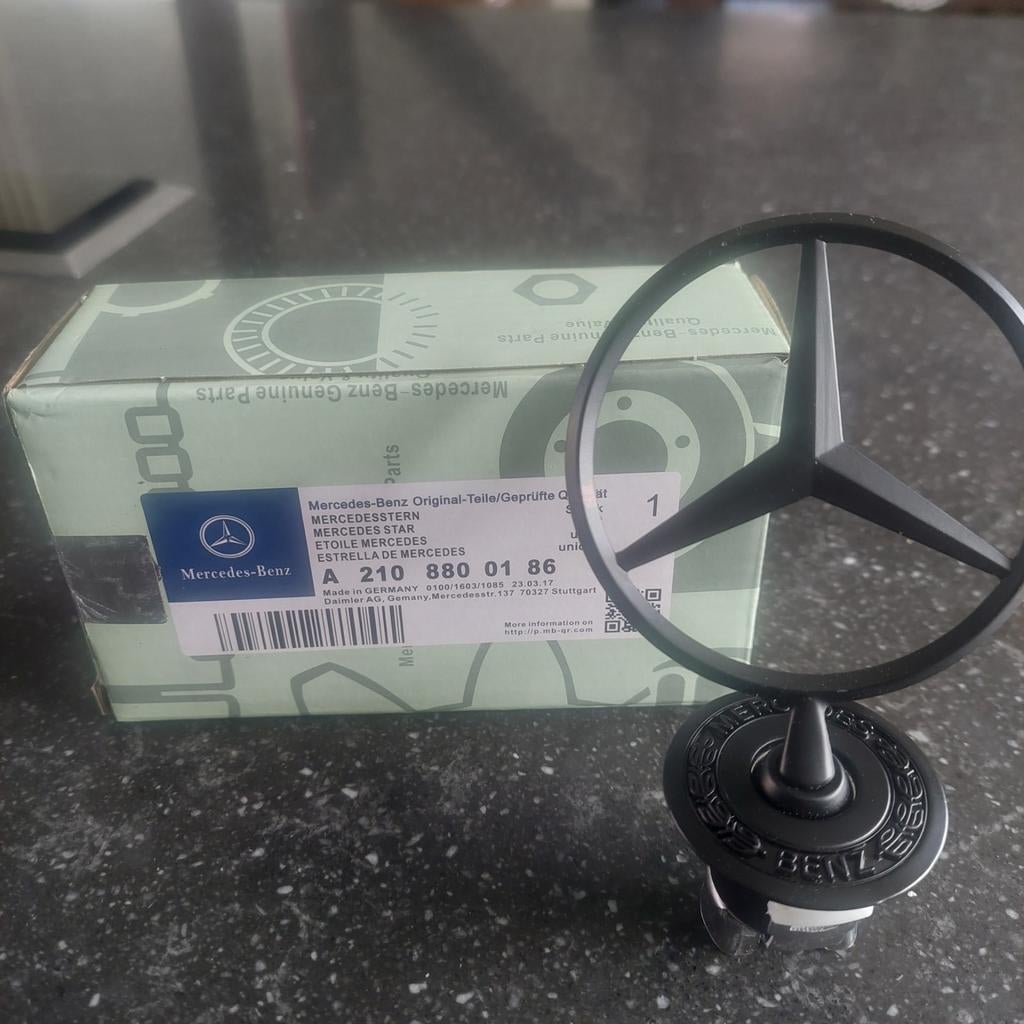 Zeldzame zwarte Meecedes Ster, Auto-onderdelen, Ophalen of Verzenden, Nieuw