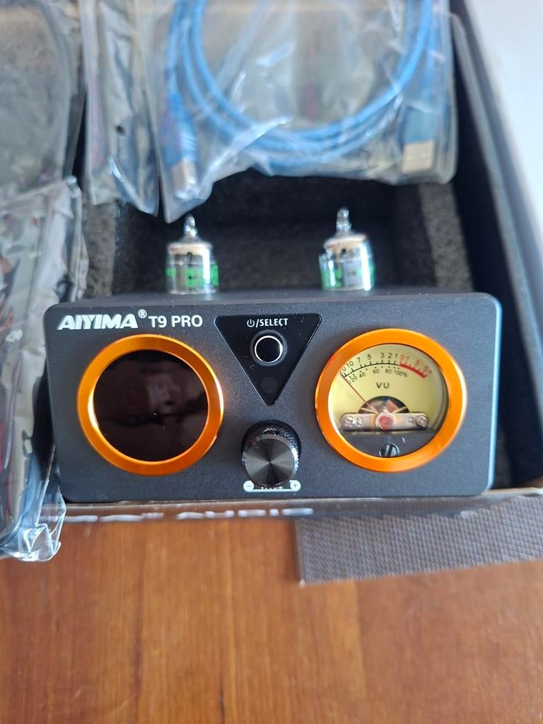 Aiyima Tube-T9 PRO eindversterker met Bluetooth, Ophalen, Versterker