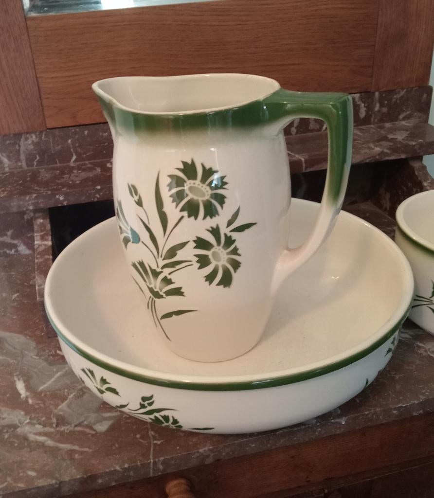 Lampetkan met kom - en po, Antiek en Kunst, Ophalen