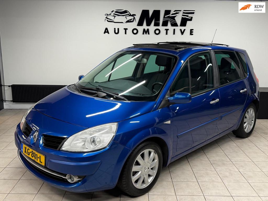 Renault Scénic 1.6-16V Authentique 2006 ECC/PANO/LMV/APK!, Gebruikt, 1295 kg, 4 cilinders, Blauw