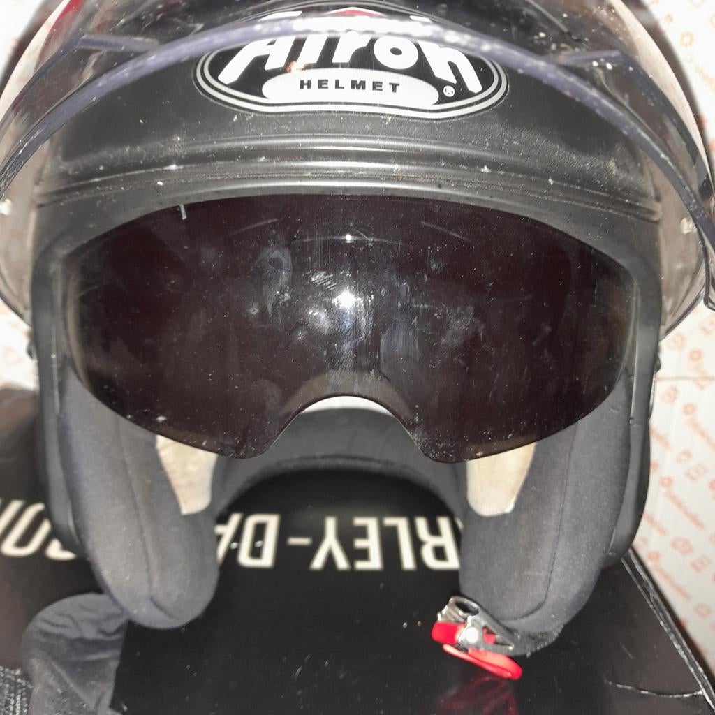 Italiaanse Airoh helm zwart maat L 59-60, Ophalen of Verzenden, Gebruikt, Large, Airho