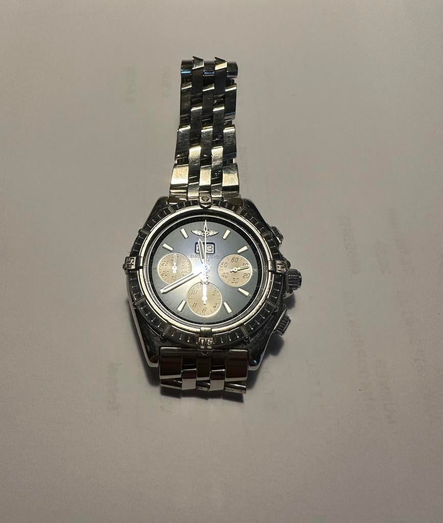 Breitling Crosswind Special Chronograph/volledige set/2004, Ophalen, Staal, Gebruikt, Staal