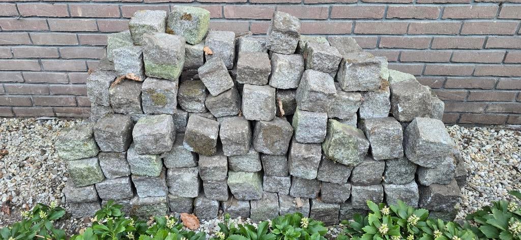 Portugese granieten klinkers (ca. 260 stuks), Ophalen, Gebruikt, Klinkers, Natuursteen