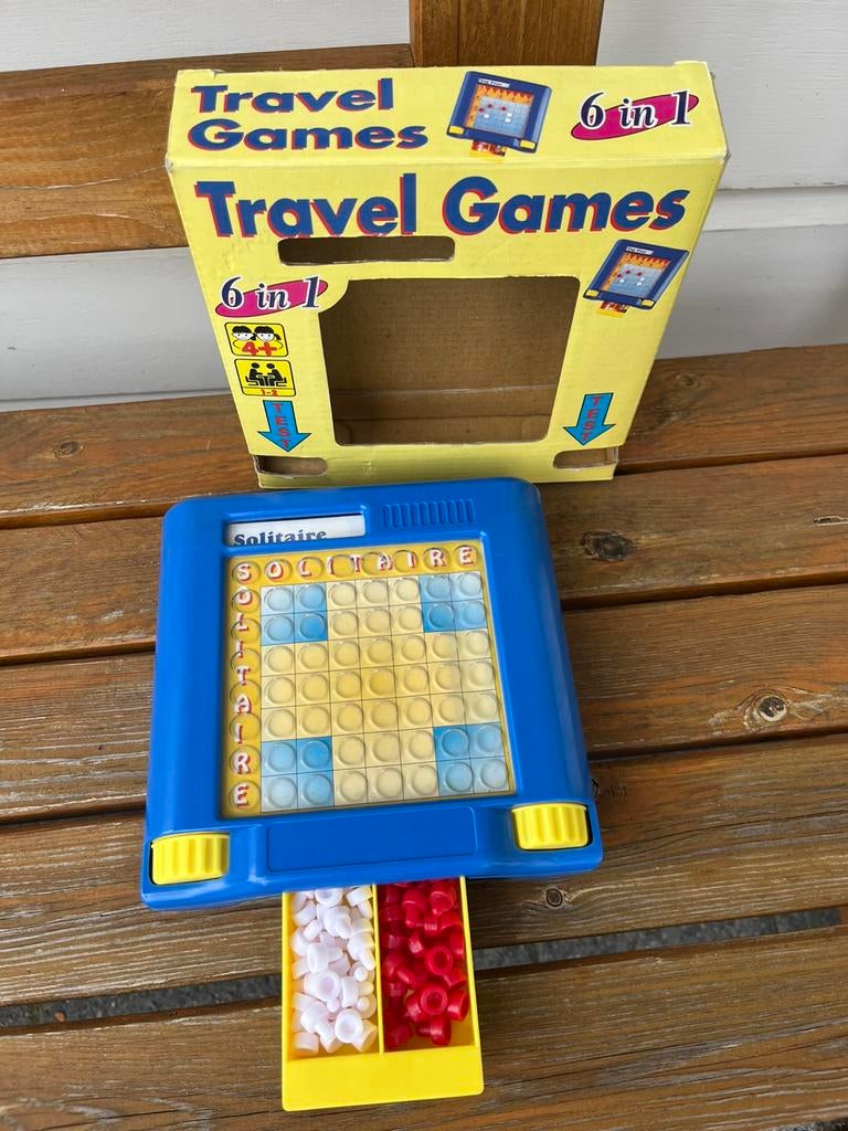 6 in 1 reisspel | molen damen tip-tap solitaire slangen, Ophalen of Verzenden