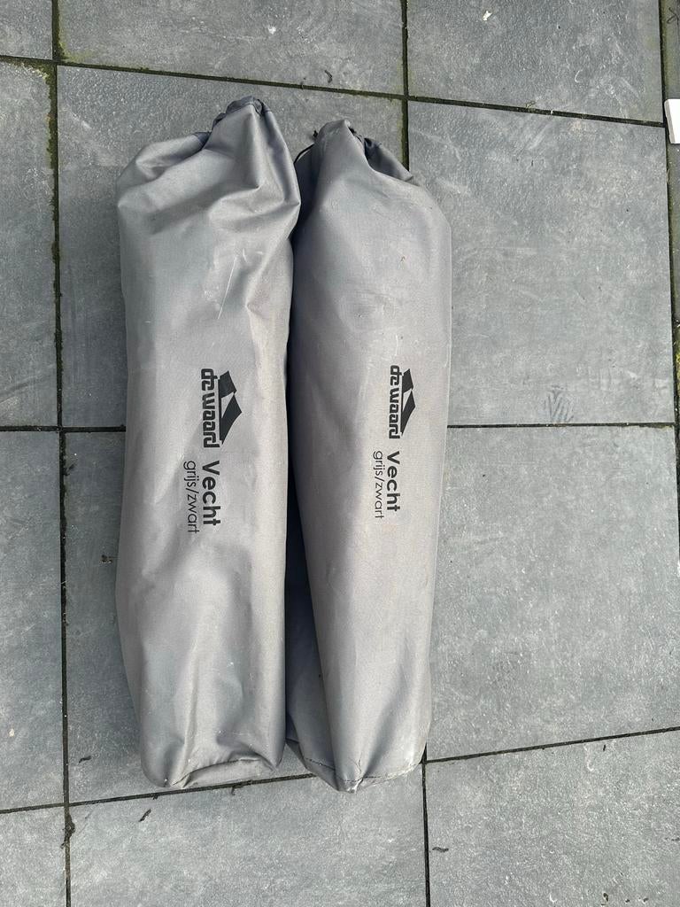 2x De Waard Vecht Campingstoel Grijs/Zwart - Comfortabel, Caravans en Kamperen, Kampeermeubelen, Ophalen of Verzenden, Zo goed als nieuw