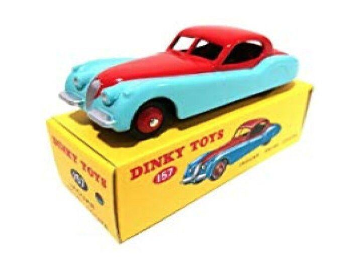 Jaguar XK 120 COUPE blauw/rood, Ophalen of Verzenden, Nieuw, Auto, Dinky Toys