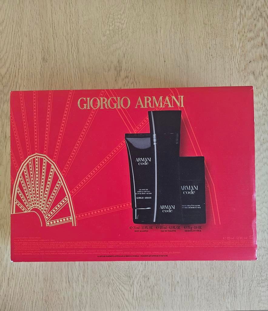 Giorgio Armani Code Cadeauset - Eau de Toilette & Verzorging, Ophalen of Verzenden, Nieuw