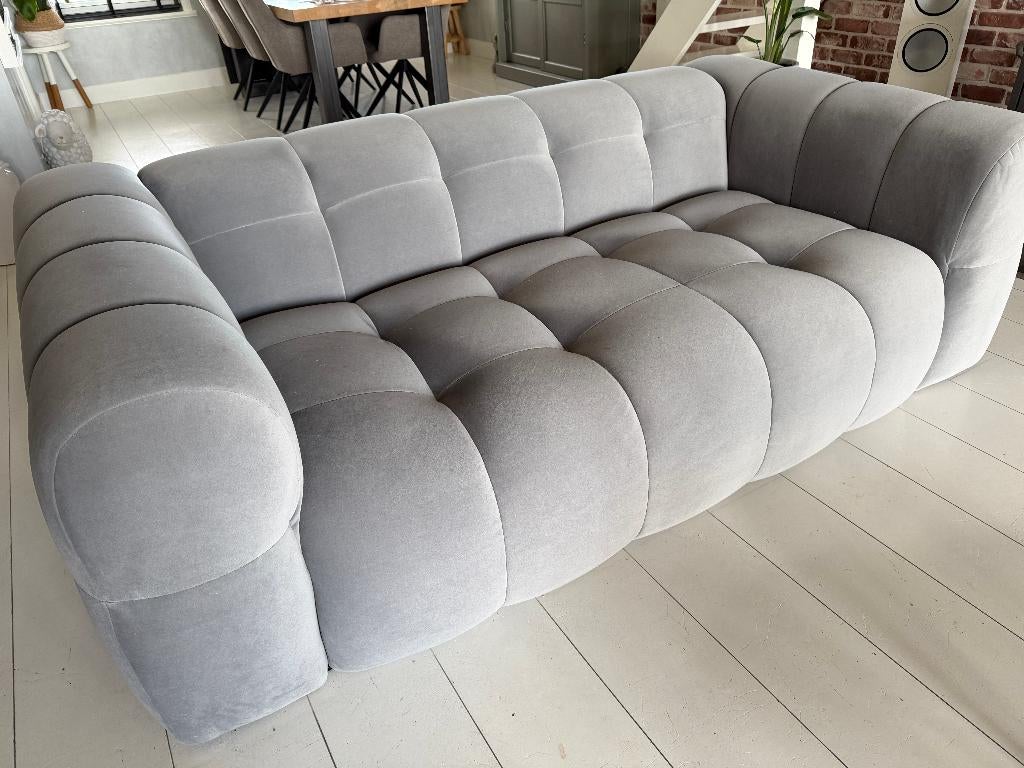 Moderne "blokjes" 3 + 3,5 zits hoekbank (Geen jaar oud!), Huis en Inrichting, Banken | Bankstellen, Ophalen, Zogenaamde "blokjes bank"