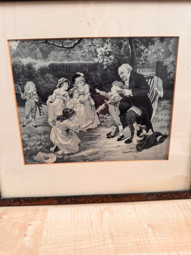 Set van 2 vintage kinderprenten – naar Frederick Morgan, Antiek en Kunst, Kunst | Tekeningen en Foto's, Ophalen of Verzenden