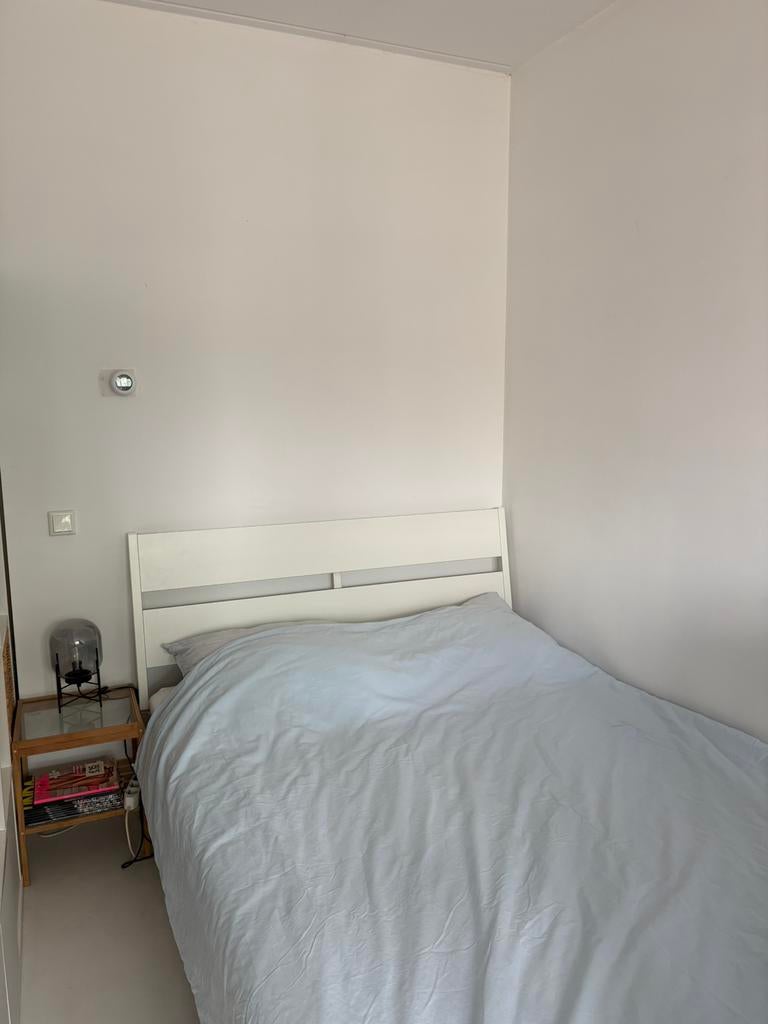 Trysil ikea bed wit 140x200, Ophalen, Wit, Tweepersoons, 140 cm