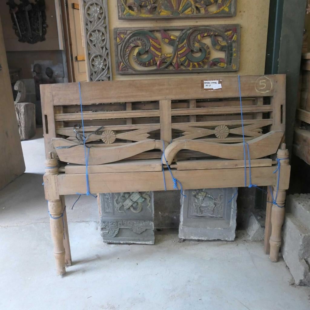 Tuinbank RQ33 teakhouten stationsbank terras bank teak hout, Ophalen of Verzenden