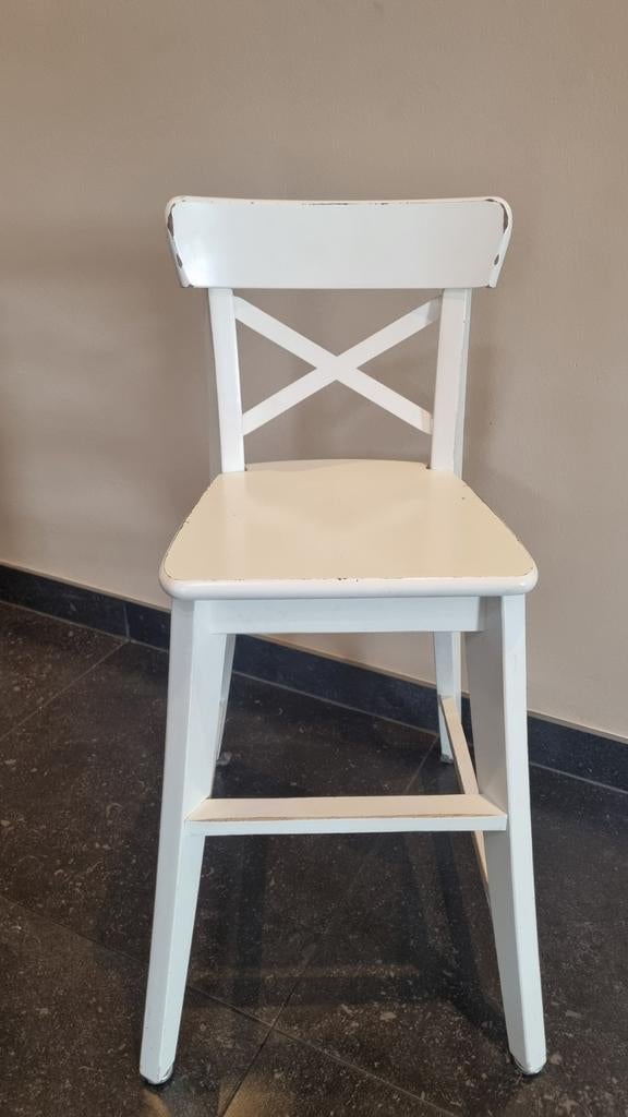 Ikea Ingolf kinderstoel/ hoge stoel wit, Ophalen, Zo goed als nieuw, Overige typen
