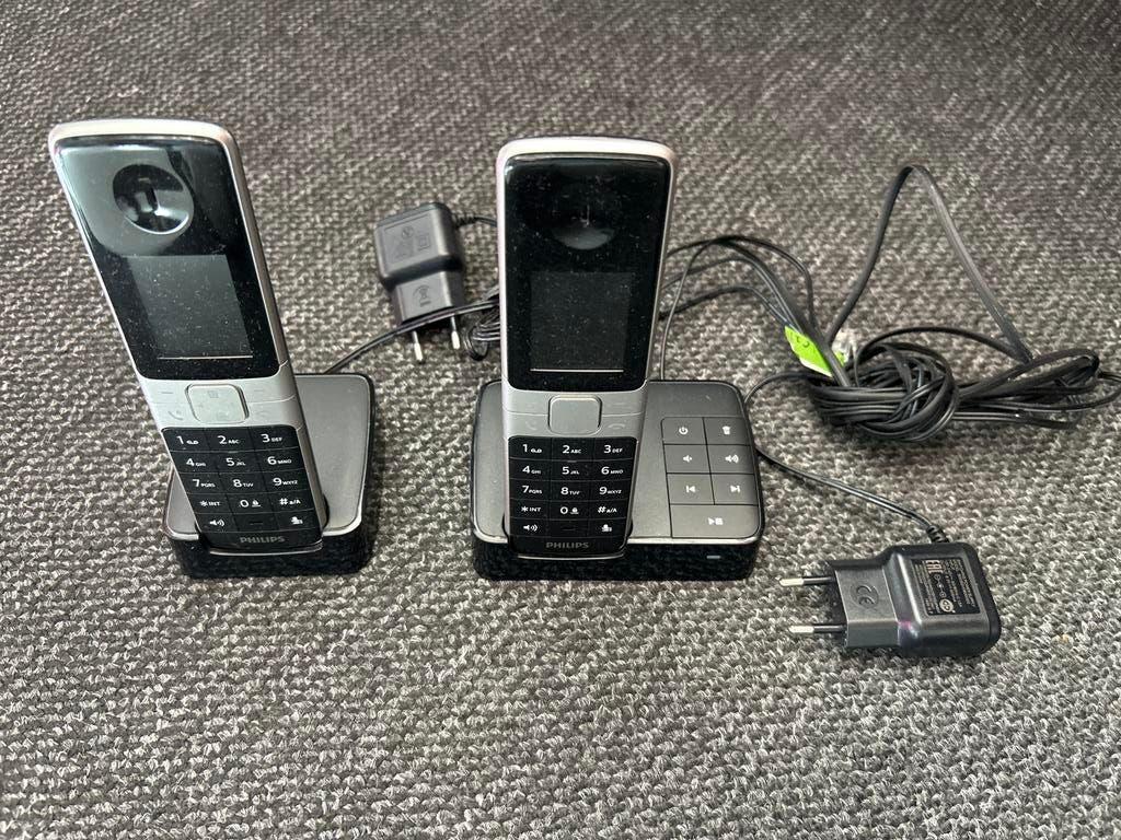 2x Philips draadloze huistelefoon incl. oplaadbare batterije, Telecommunicatie, Vaste telefoons | Handsets en Draadloos, Ophalen of Verzenden