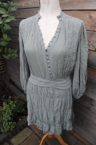 Jurk groen Ibana mt 40 Vaste prijs OPRUIMING, Maat 38/40 (M), Verzenden, Knielengte, Gedragen