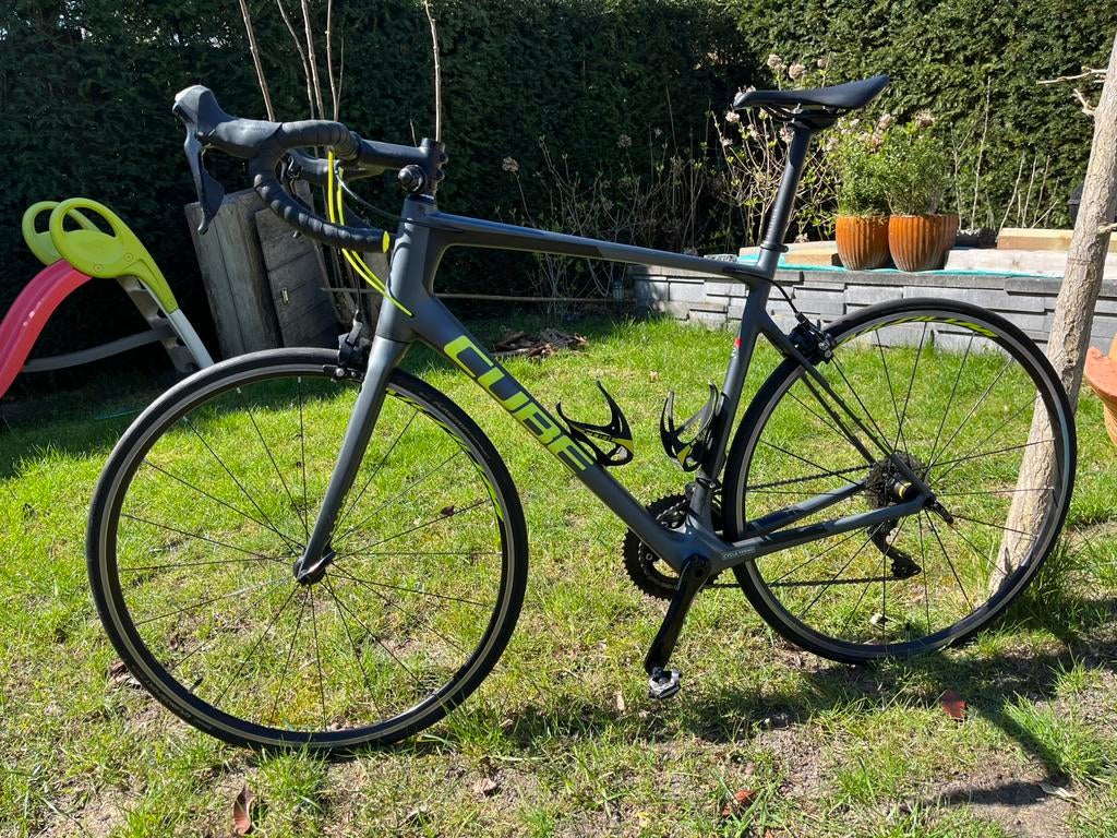 CUBE ATTAIN GTC PRO IRIDIUM/FLASHYELLOW  racefiets maat 58, Overige merken, 28 inch, Gebruikt, Heren