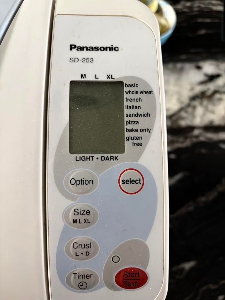 Panasonic Broodbakmachine SD-253 in goede staat, Met timer, Meer dan 10 programma's, 800 tot 1200 gram deeg, Ophalen of Verzenden
