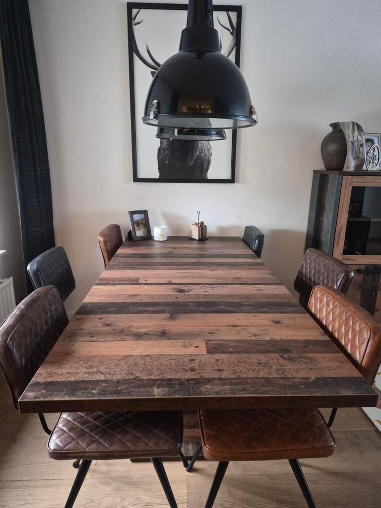 Complete meubelset, Huis en Inrichting, Complete eetkamers, Gebruikt, 4 tot 6 stoelen, Ophalen