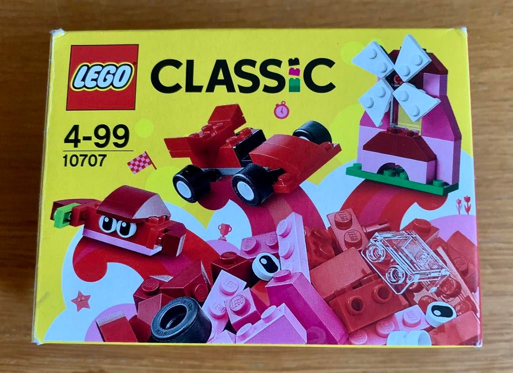 TE KOOP: Lego Classic Rode Creative Doos 10707 ZGAN, Compleet, Lego, Ophalen of Verzenden, Zo goed als nieuw