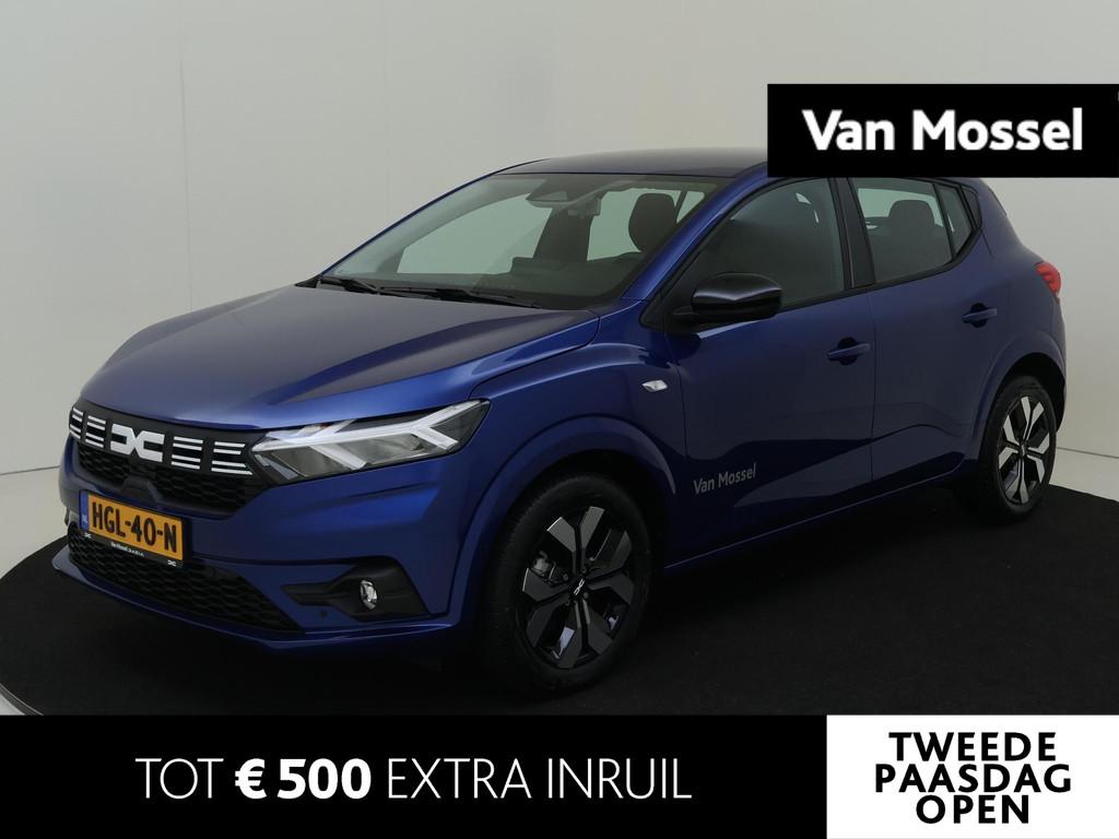 Dacia Sandero 1.0 TCe 100 ECO-G Journey | Navigatie | Parkee, Auto's, Voorwielaandrijving, Euro 6, Blauw, Origineel Nederlands