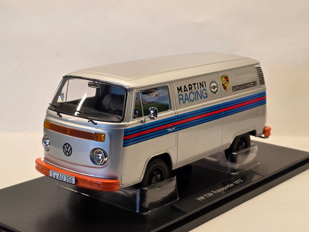 KK Scale VW T2b Transporter Porsche Martini 1:18, Overige merken, Auto, Nieuw, Ophalen of Verzenden