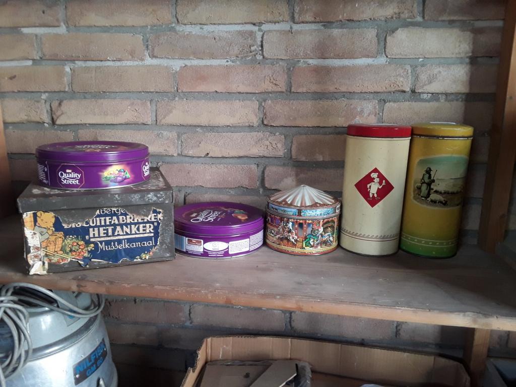 Oude blikken trommels, Ophalen of Verzenden, Gebruikt, Overige