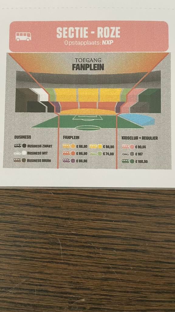 Bekerfinale NEC -AZ ticket kind en begeleider, incl bus., Twee personen, April