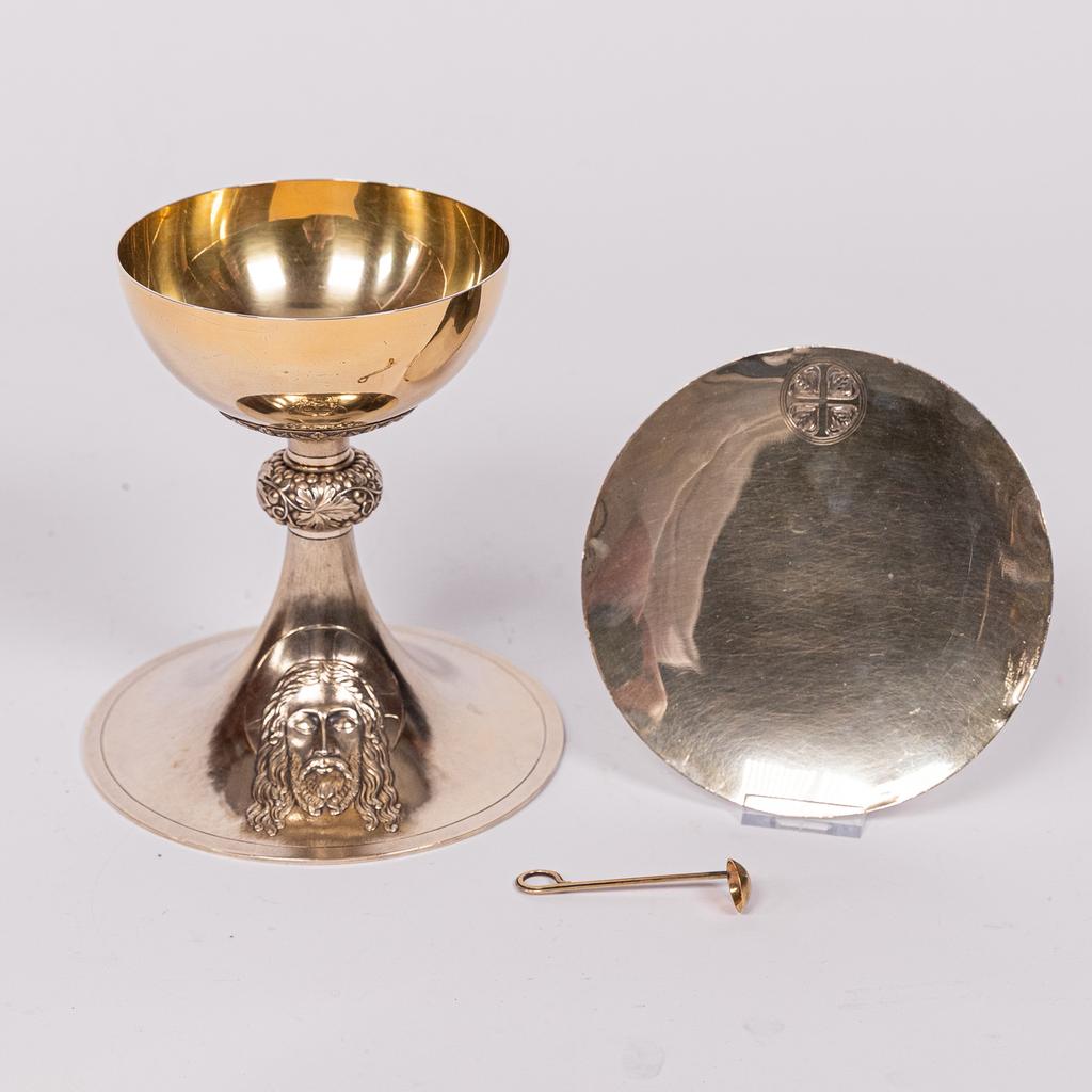 Zilveren hollandse miskelk, 1942, Antiek en Kunst, Antiek | Goud en Zilver, Ophalen of Verzenden