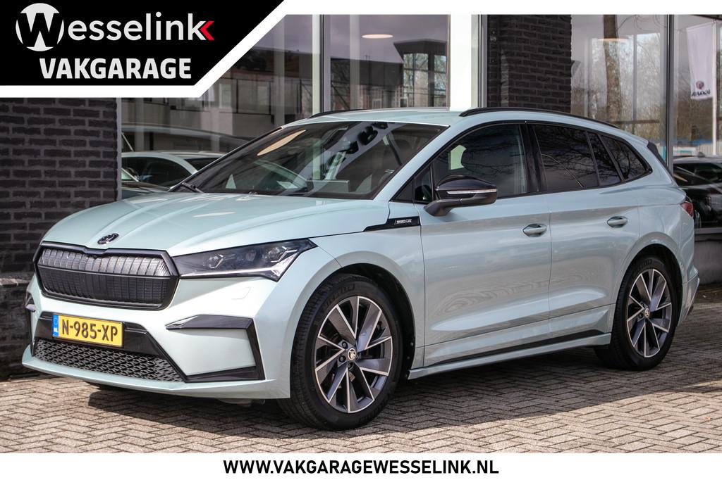 Skoda Enyaq iV 60 Sportline | SOH 89%| Apple cp/Android auto, Achterwielaandrijving, Gebruikt, Zwart, 179 pk