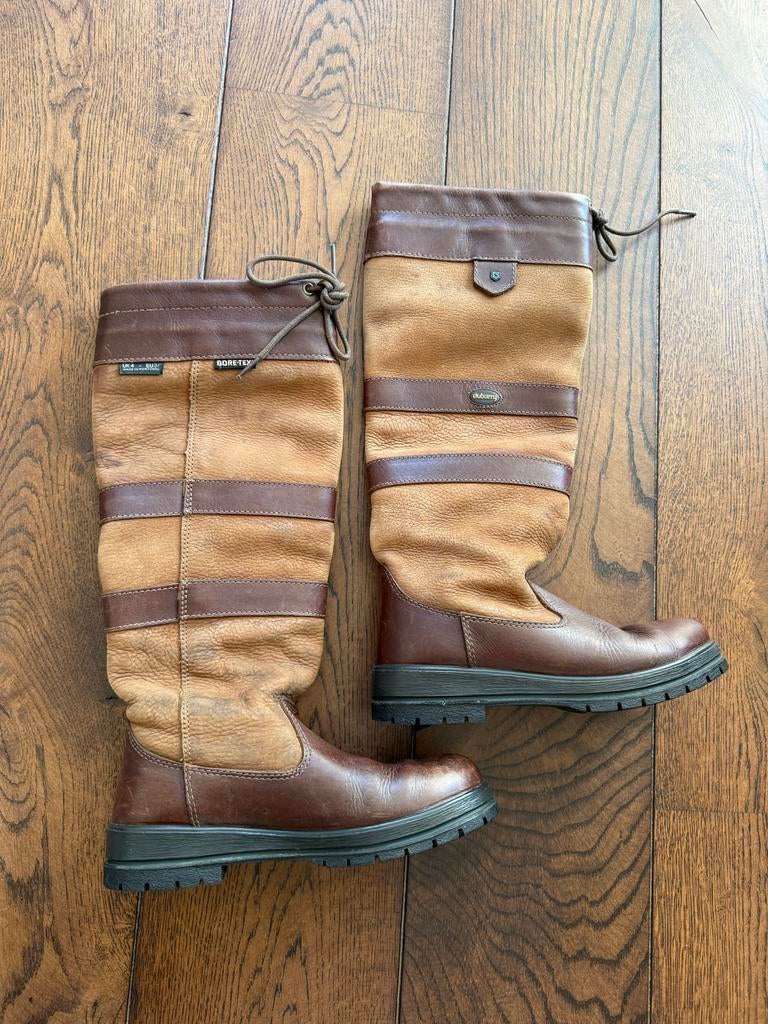 Dubarry Galway laarzen maat 37 - Bruin leer, Gore-Tex, Ophalen of Verzenden, Gedragen, Bruin, Hoge laarzen