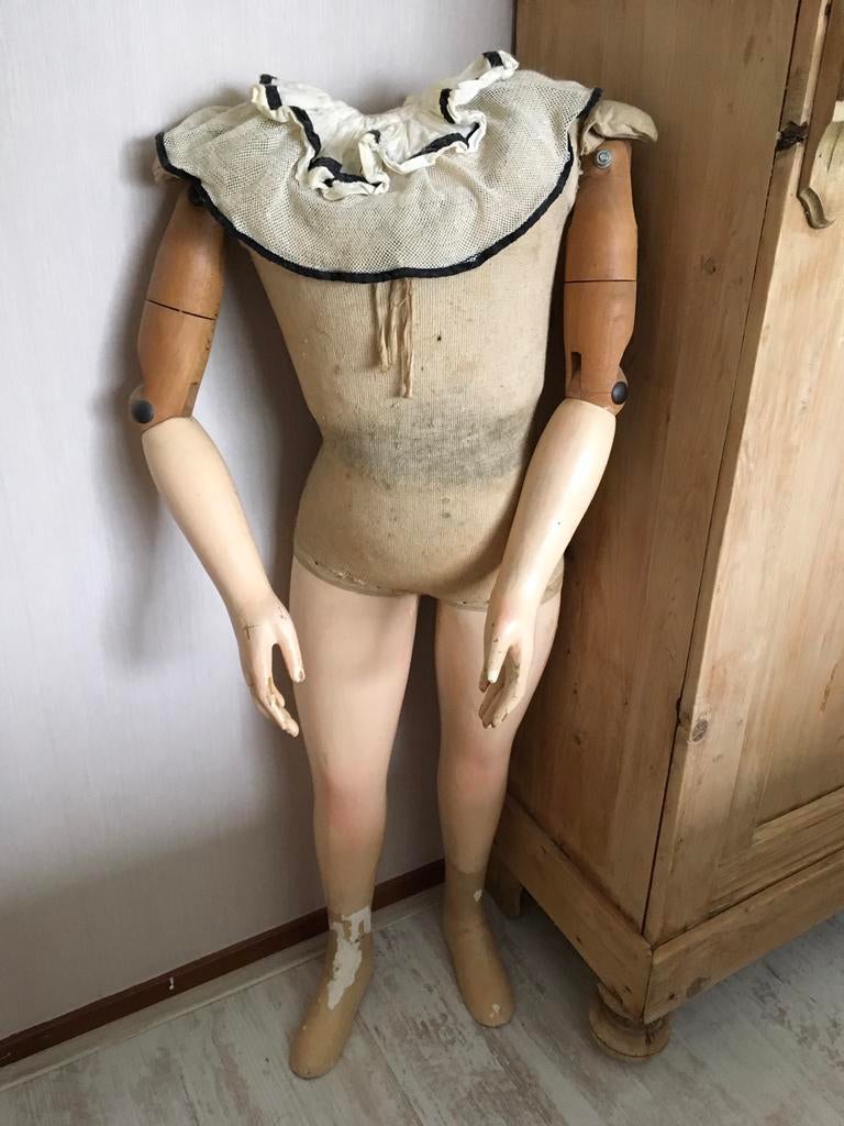 Oude (kinder) paspop, Antiek en Kunst, Antiek | Woonaccessoires, Ophalen of Verzenden