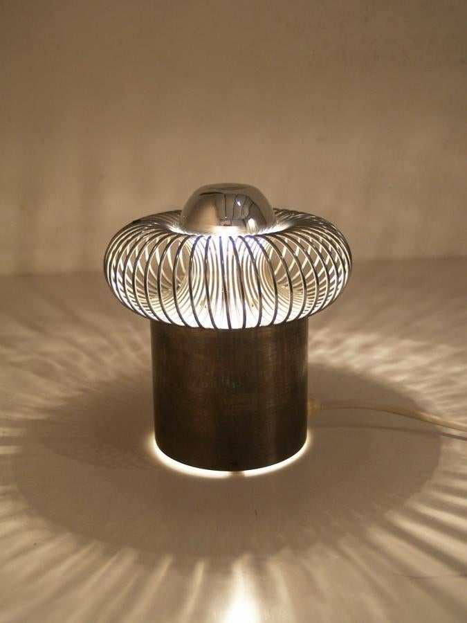 Spiraallamp uit de jaren 70 space age stijl - vintage design, Huis en Inrichting, Space Age, Gebruikt, -, -