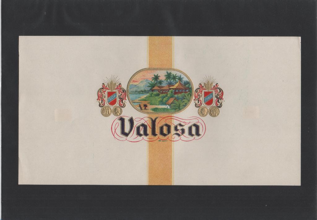 Sigarenband 70 Etiket Valosa, Ophalen of Verzenden, Zo goed als nieuw, Sigarenbandjes