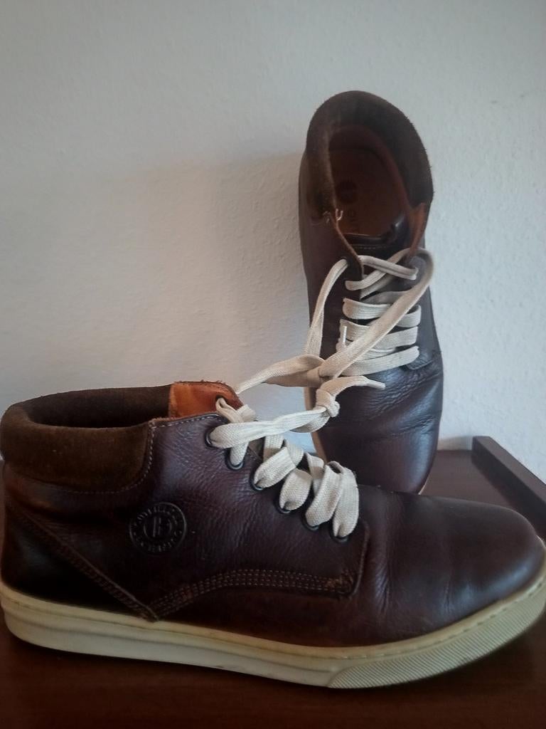 Outfielder leren sneakers - Maat 43 - Donkerbruin, Ophalen of Verzenden, Zo goed als nieuw, Bruin