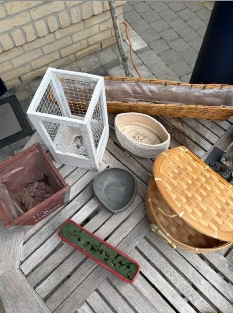 7 stuks opvul schalen of mandjes 6.5€ voor alles, Ophalen of Verzenden, Gebruikt, Rond