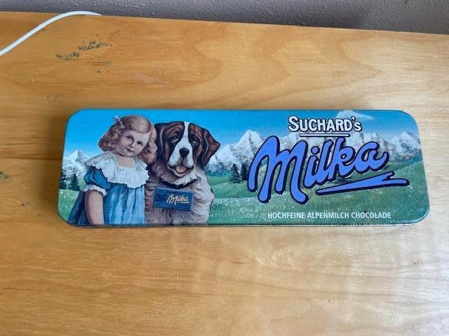 Suchard's Milka blik, Ophalen of Verzenden, Zo goed als nieuw, Overige, Overige merken