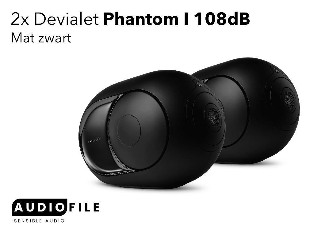 Devialet Phantom I 108dB Stereopaar (namens klant), Audio, Tv en Foto, Luidsprekers, Zo goed als nieuw, Front, Rear of Stereo speakers