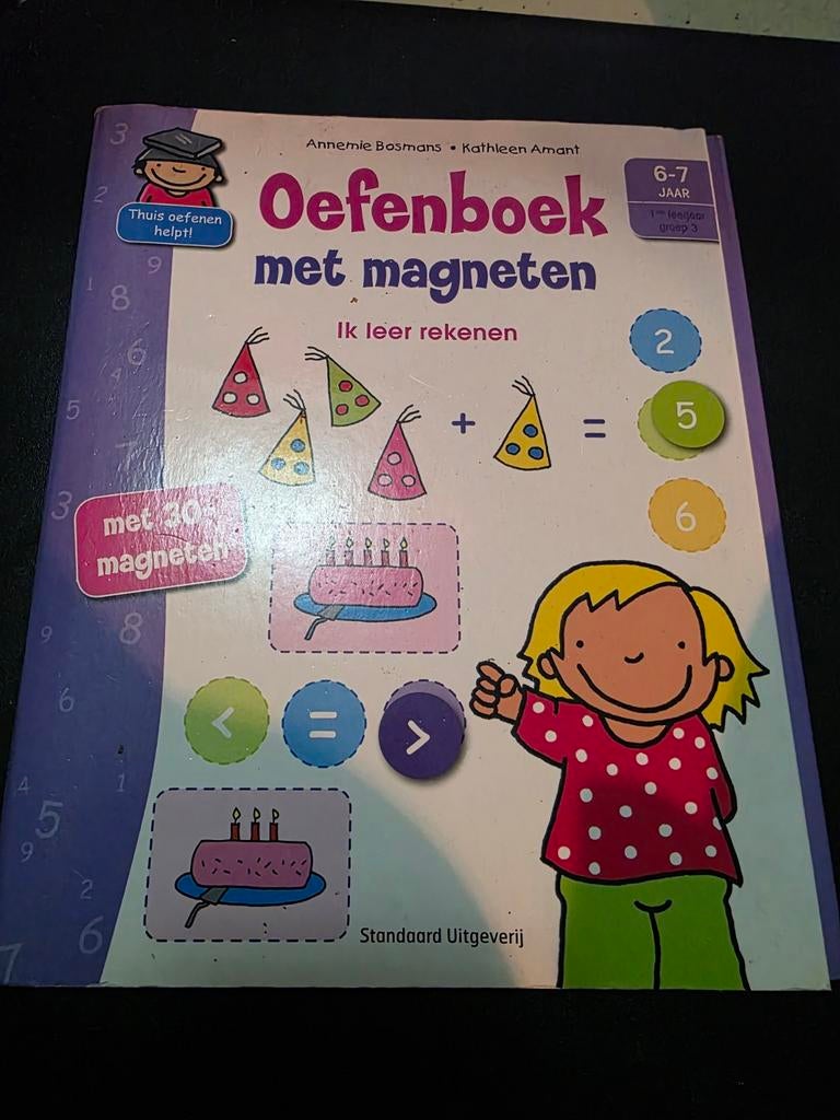 Oefenboek met magneten - Rekenen leren, Boeken, Ophalen of Verzenden, Zo goed als nieuw, Annemie Bosmans, Kathleen Amant, Non-fictie