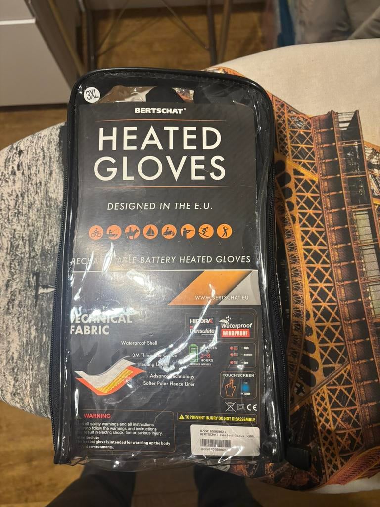 Motorhanschoenen bertschat heate gloves, Ophalen of Verzenden, Zo goed als nieuw