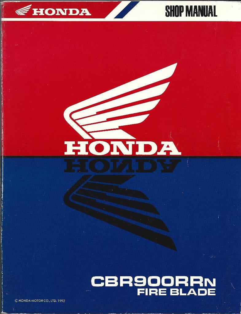 Honda Fire Blade CBR900 RR shop manual (3700z), Motoren, Ophalen of Verzenden, Honda
