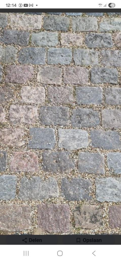 Natuursteenkeien MOET WEG AANBIEDING, Ophalen, Overige materialen, Gebruikt, Kei