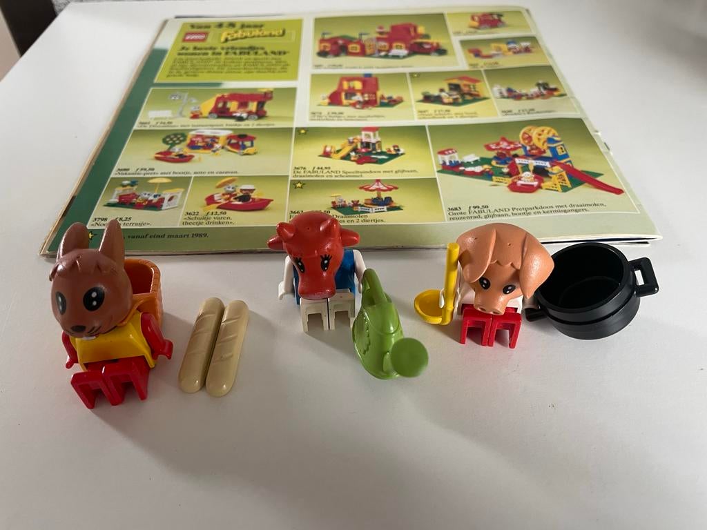 Lego Fabuland poppetjes 3703, 3707, 3708, Ophalen of Verzenden, Gebruikt, Losse stenen, Lego
