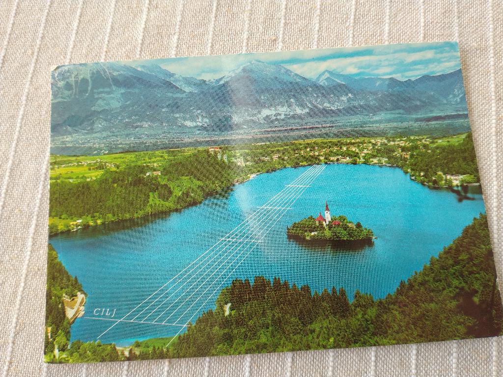 Joegoslavië, Bled 1966 - Panorama, Verzamelen, Ophalen of Verzenden, 1960 tot 1980, Gelopen, Overig Europa