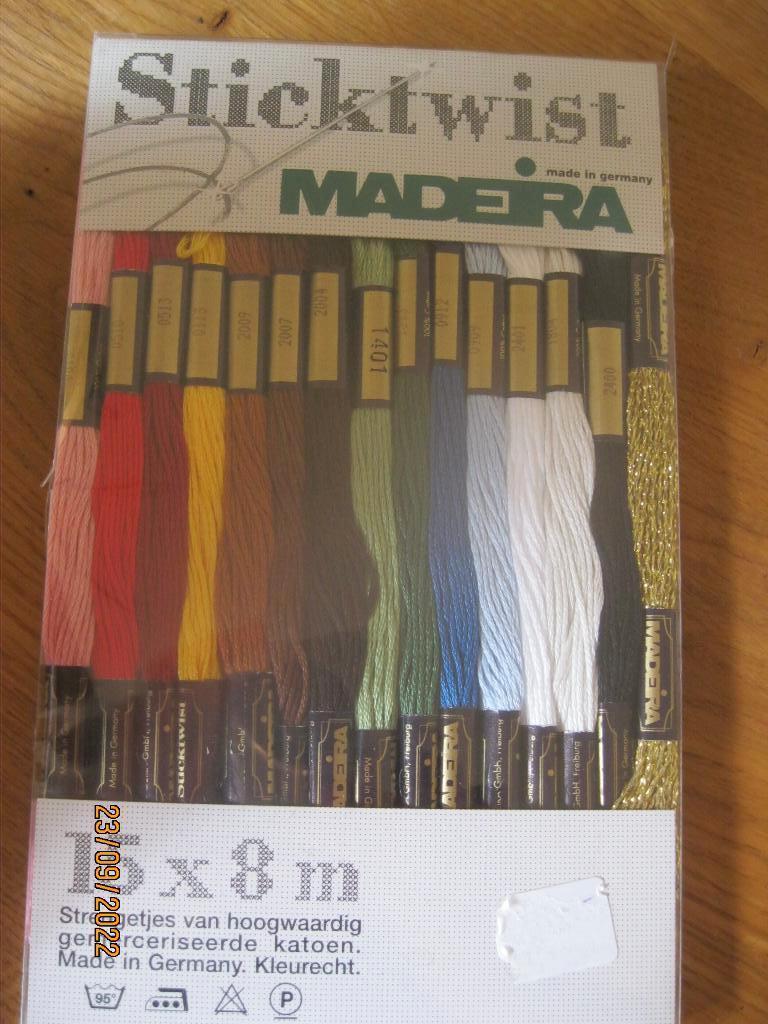 Sticktwist Madeira borduurgaren, Ophalen of Verzenden, Nieuw, Handborduren, Borduurgaren of Zijde