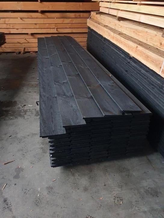 Te koop zweeds rabat planken gitzwart potdeksel planken, Ophalen of Verzenden, Nieuw, 250 cm of meer, Planken