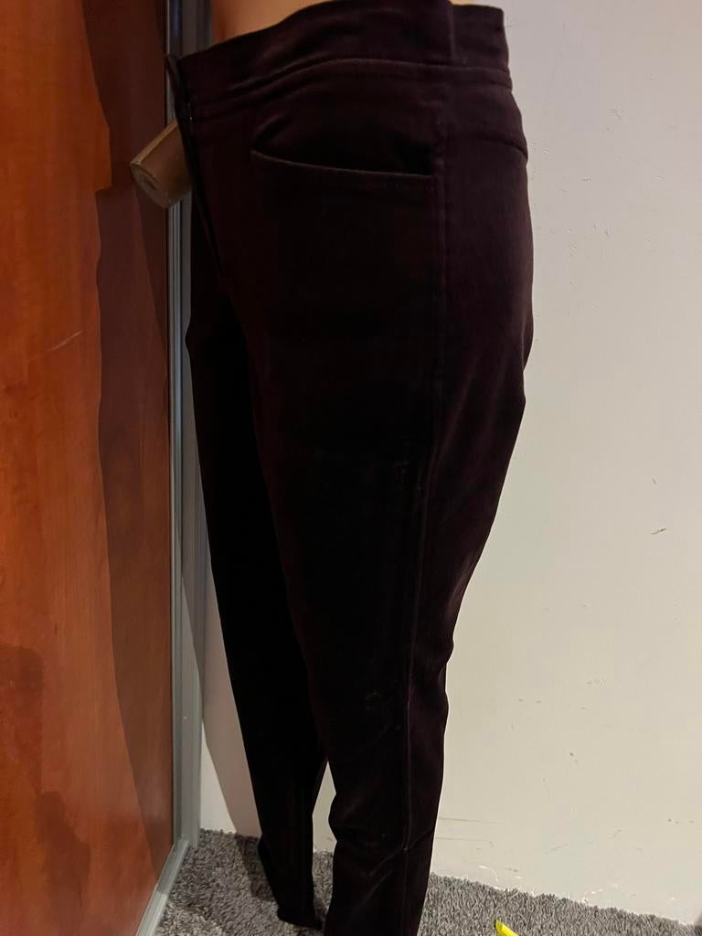ESCADA broek FLUWEEL maat S  origineel ZGAN, Bruin, Escada, Ophalen of Verzenden, Zo goed als nieuw